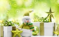 pic for Cute Green Snowman 